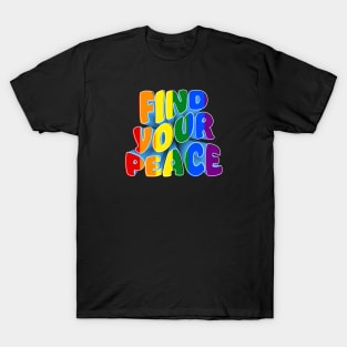 Tranquil Acceptance: Find Your Peace in Pride Month T-Shirt